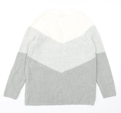 Womens UK Size 12 M&Co Grey Pullover Jumper
