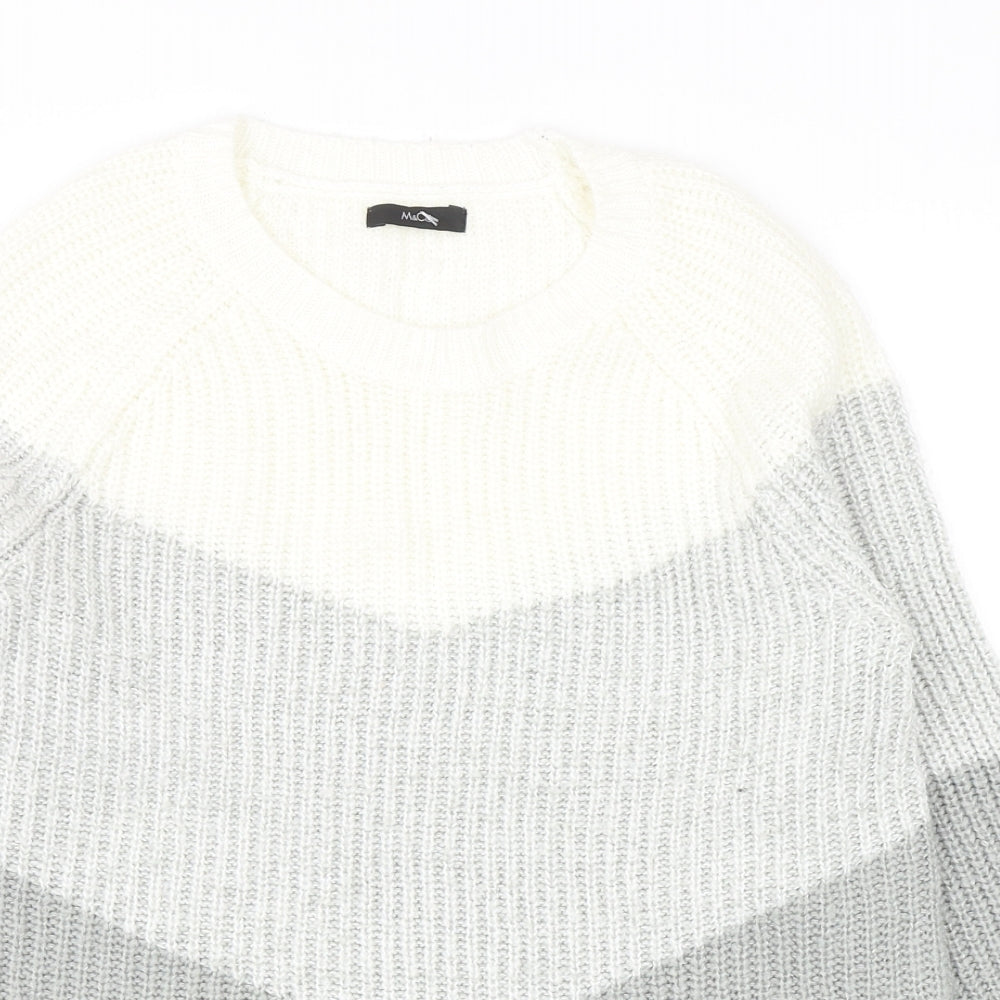 Womens UK Size 12 M&Co Grey Pullover Jumper