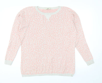 Womens UK Size S Oasis Pink Pullover Jumper
