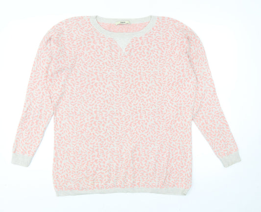 Womens UK Size S Oasis Pink Pullover Jumper