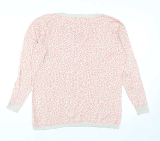 Womens UK Size S Oasis Pink Pullover Jumper