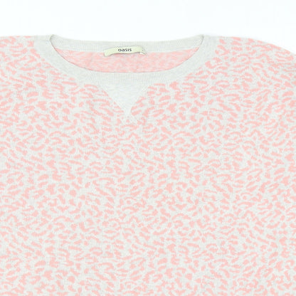 Womens UK Size S Oasis Pink Pullover Jumper