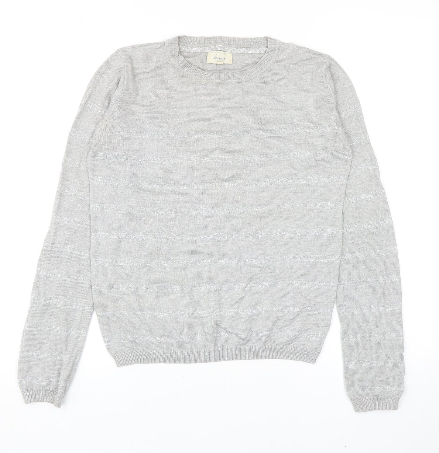 Womens UK Size XS Linea Grey Pullover Jumper