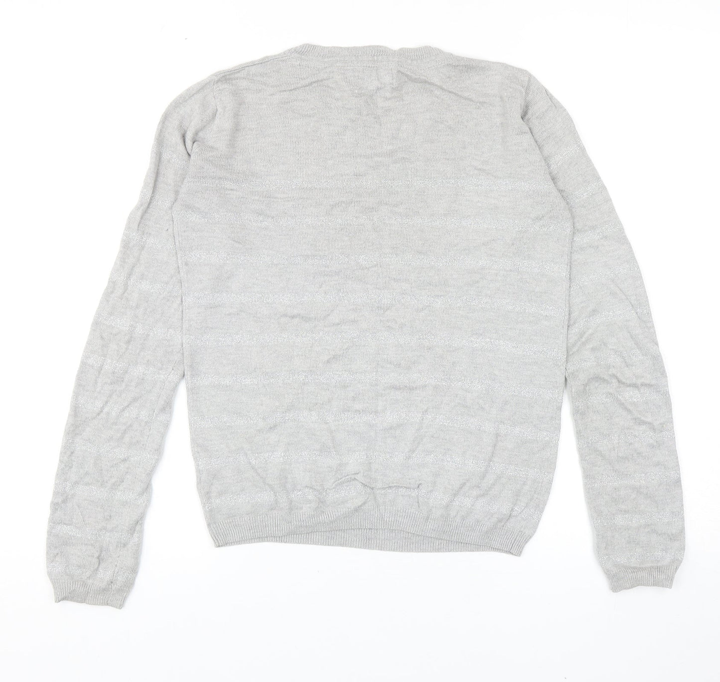 Womens UK Size XS Linea Grey Pullover Jumper