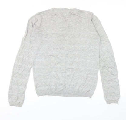 Womens UK Size XS Linea Grey Pullover Jumper