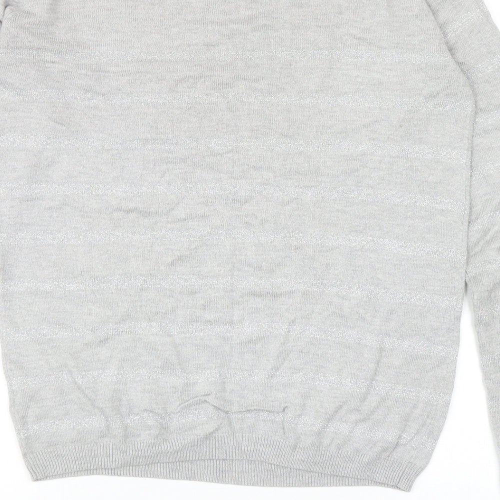 Womens UK Size XS Linea Grey Pullover Jumper