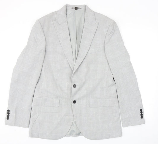 Mens UK Size 40 Marks and Spencer Regular Grey Suit Jacket