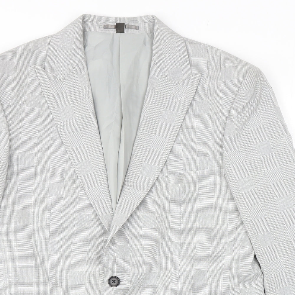 Mens UK Size 40 Marks and Spencer Regular Grey Suit Jacket