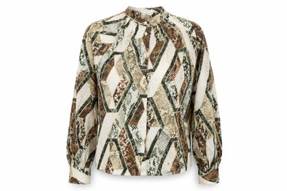 Womens UK Size 6 H&M Multicoloured Basic Button-Up