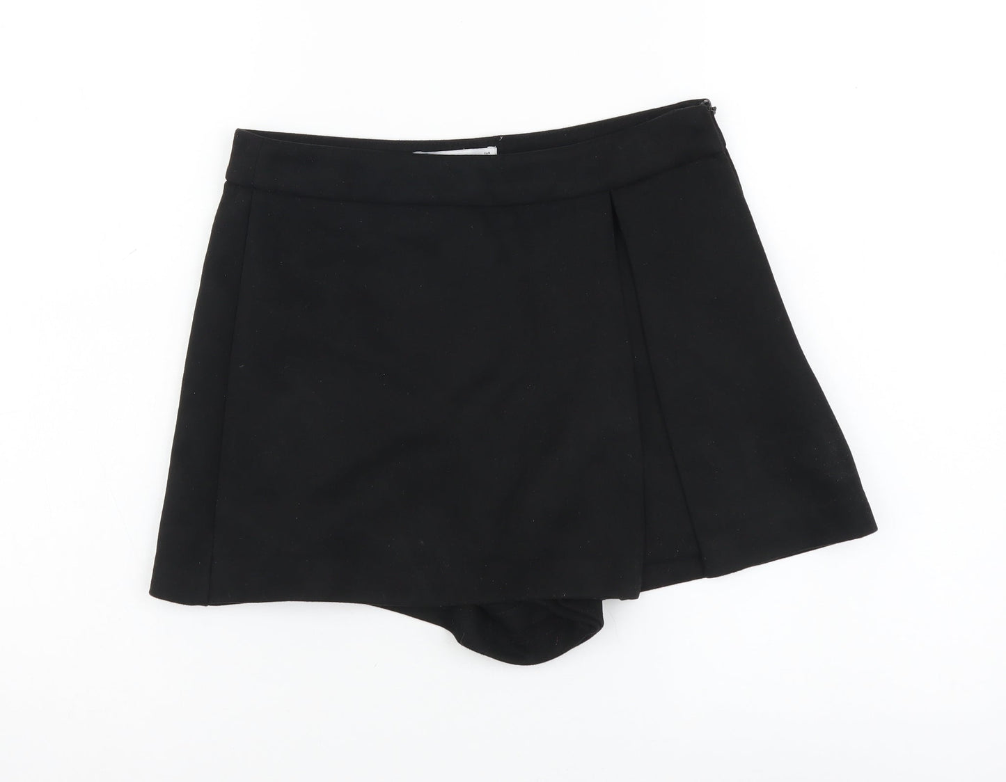 Pull&Bear Womens Black Polyester Sailor Shorts Size S L3 in Regular Zip