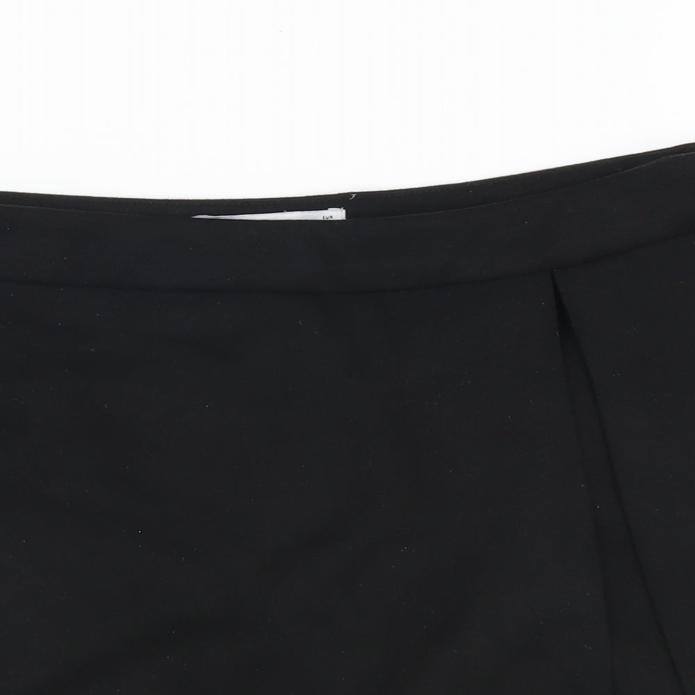 Pull&Bear Womens Black Polyester Sailor Shorts Size S L3 in Regular Zip