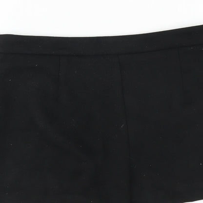 Pull&Bear Womens Black Polyester Sailor Shorts Size S L3 in Regular Zip