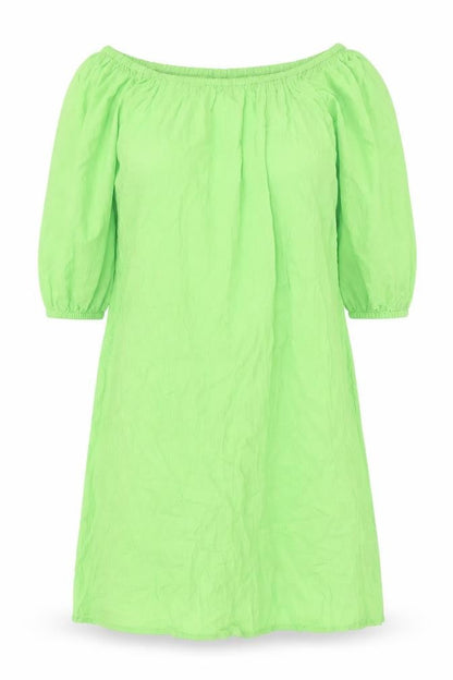 Marks and Spencer Womens Green Viscose A-Line Size S Off the Shoulder Pullover