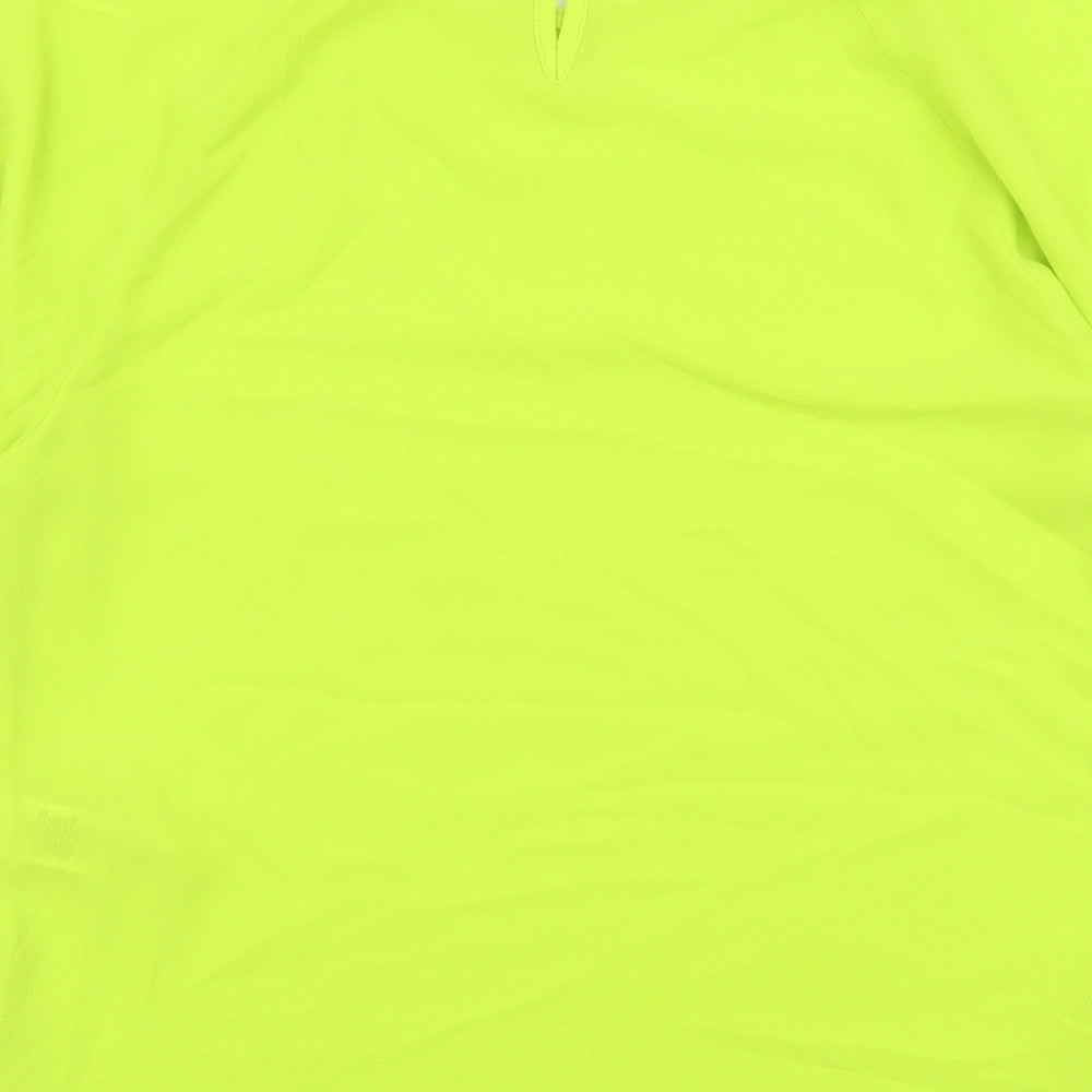 Womens UK Size 6 Marks and Spencer Green Basic T-Shirt