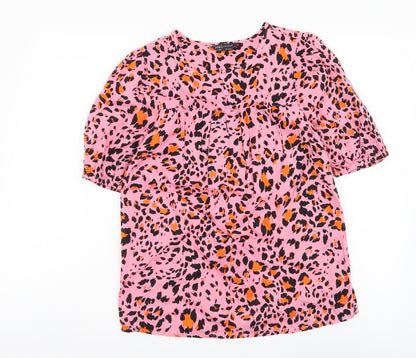Womens UK Size 6 Marks and Spencer Pink Basic Blouse