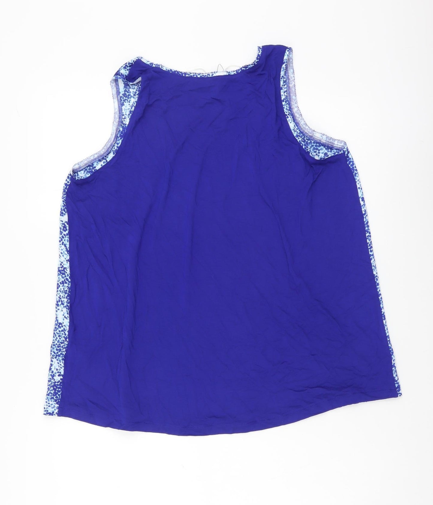 Womens UK Size 10 Marks and Spencer Blue Basic Tank