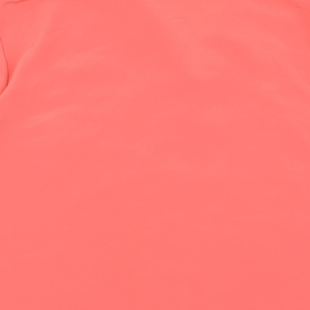 Berkertex Womens Orange Polyester Basic Button-Up Size 16 Collared