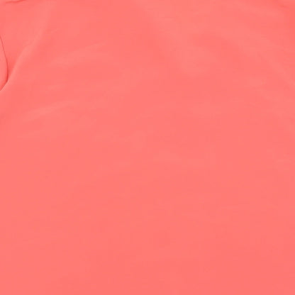 Berkertex Womens Orange Polyester Basic Button-Up Size 16 Collared