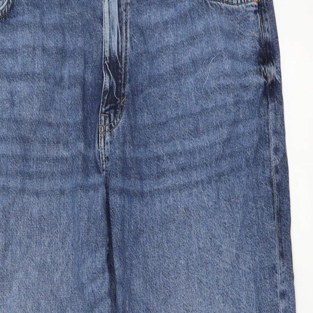Womens UK Size 18 Marks and Spencer Regular Fit Straight Blue Jeans