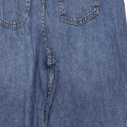 Womens UK Size 18 Marks and Spencer Regular Fit Straight Blue Jeans