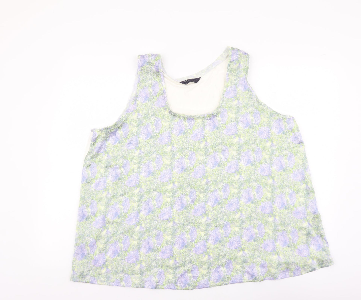 Womens UK Size 18 Marks and Spencer Multicoloured Basic Tank