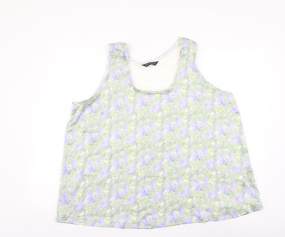 Womens UK Size 18 Marks and Spencer Multicoloured Basic Tank