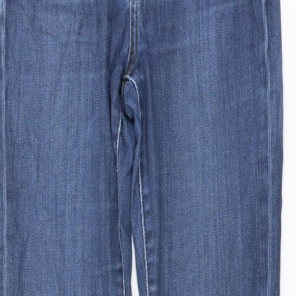 Womens UK Size 8 Waredenim Regular Fit Skinny Blue Jeans