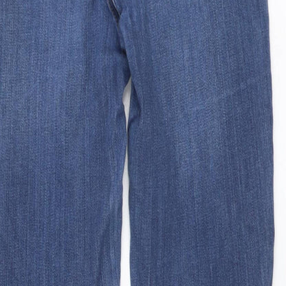 Womens UK Size 8 Waredenim Regular Fit Skinny Blue Jeans