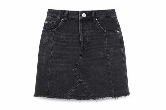 Womens UK Size 8 Miss Selfridge A-Line Denim Skirt