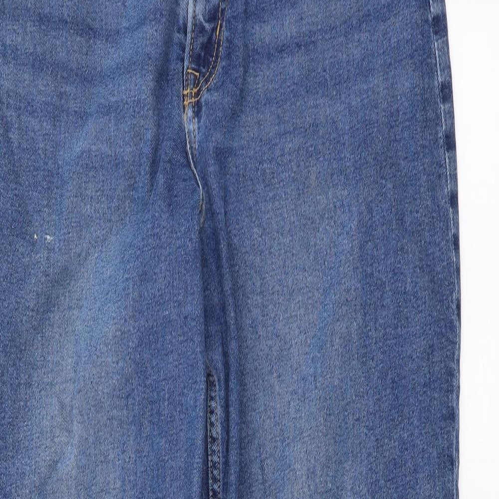 Womens UK Size M H&M Regular Fit Skinny Blue Jeans