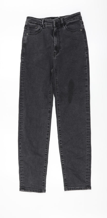 Womens UK Size S Stradivarius Regular Fit Skinny Grey Jeans
