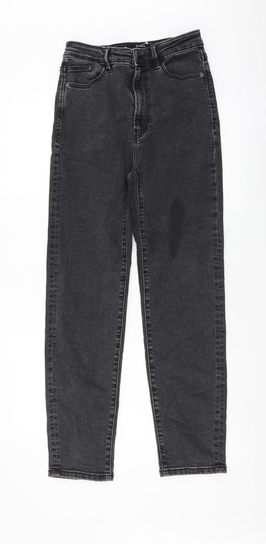 Womens UK Size S Stradivarius Regular Fit Skinny Grey Jeans