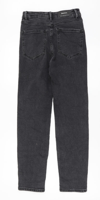 Womens UK Size S Stradivarius Regular Fit Skinny Grey Jeans