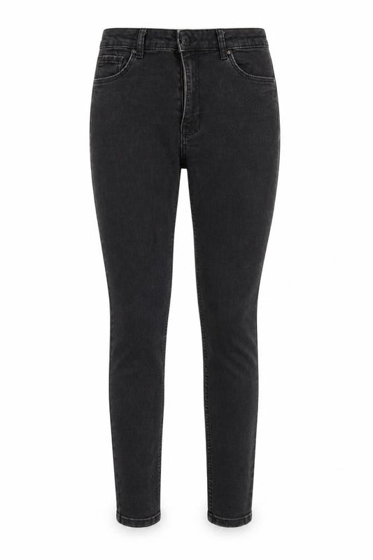 Womens UK Size L Bershka Regular Fit Skinny Black Jeans