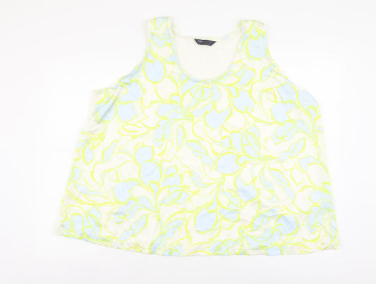 Womens UK Size 24 Marks and Spencer Multicoloured Basic Tank