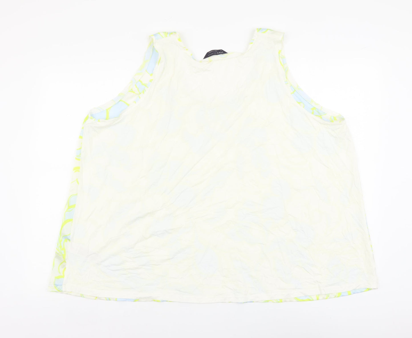 Womens UK Size 24 Marks and Spencer Multicoloured Basic Tank