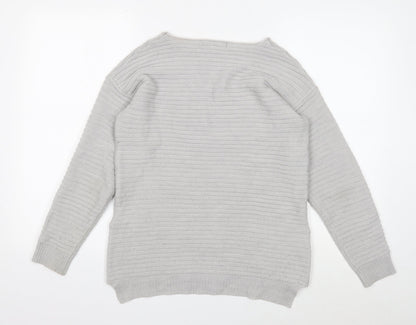Womens UK Size S Peacocks Grey Pullover Jumper