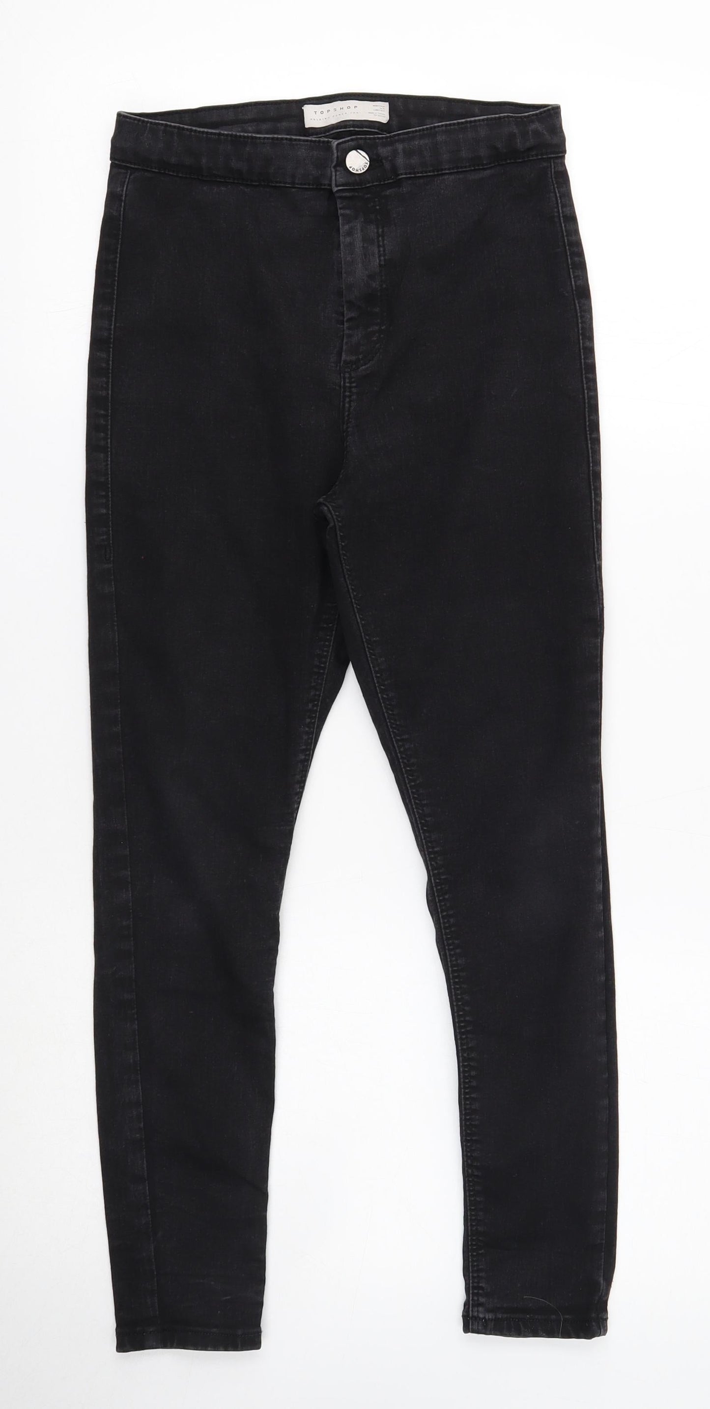 Mens UK Size 30 in Topshop Regular Fit Skinny Black Jeans