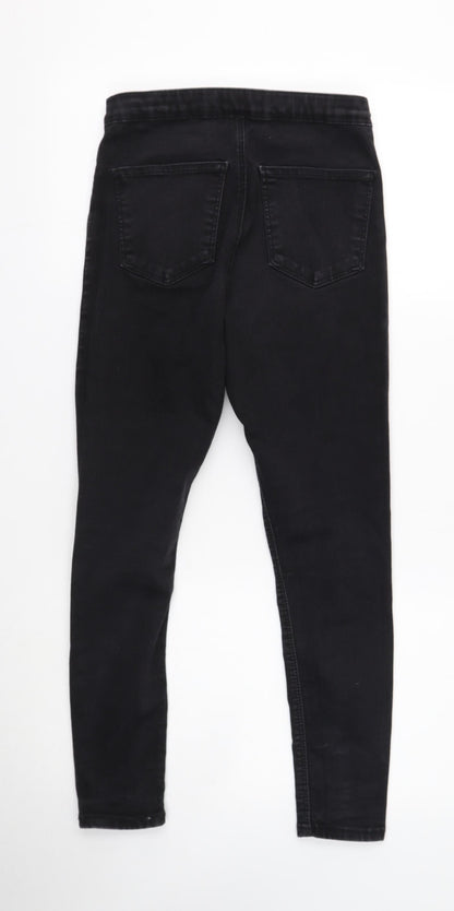 Mens UK Size 30 in Topshop Regular Fit Skinny Black Jeans