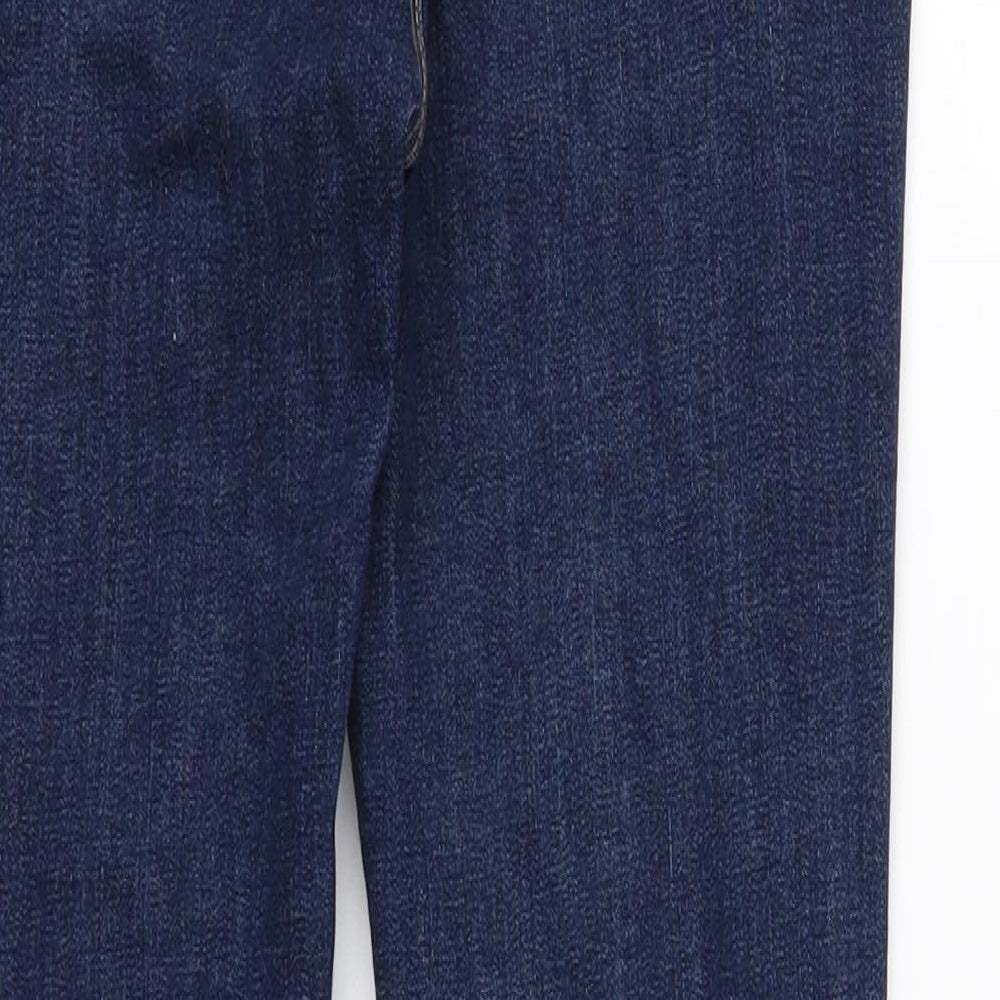 Denim & Co. Womens Blue Cotton Skinny Jeans Size 6 Regular Button