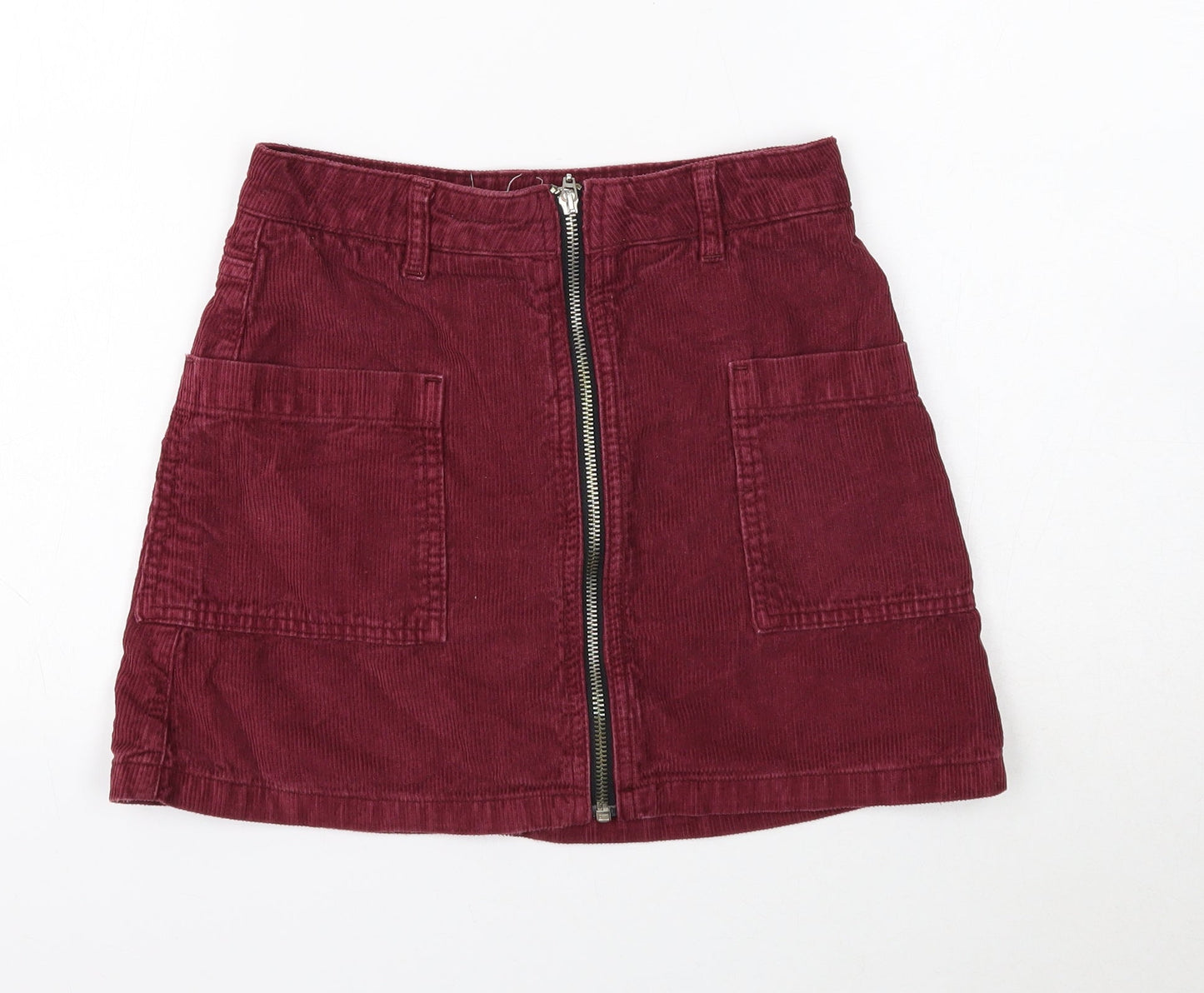 Womens UK Size 6 Topshop Mini Corduroy Skirt