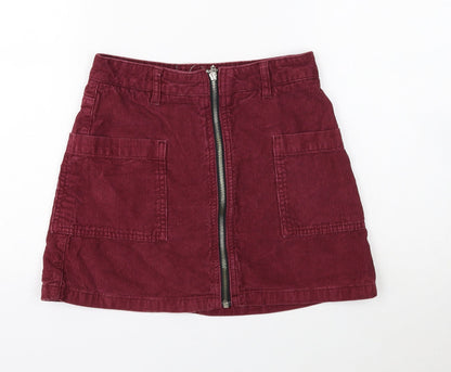Womens UK Size 6 Topshop Mini Corduroy Skirt