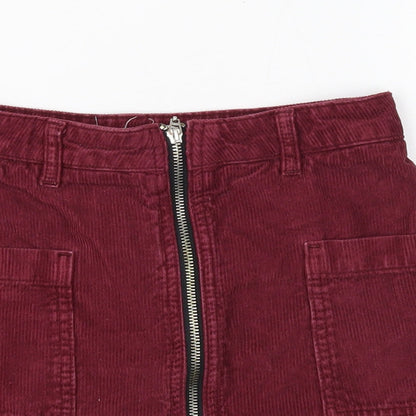 Womens UK Size 6 Topshop Mini Corduroy Skirt