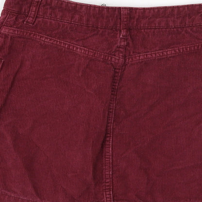 Womens UK Size 6 Topshop Mini Corduroy Skirt