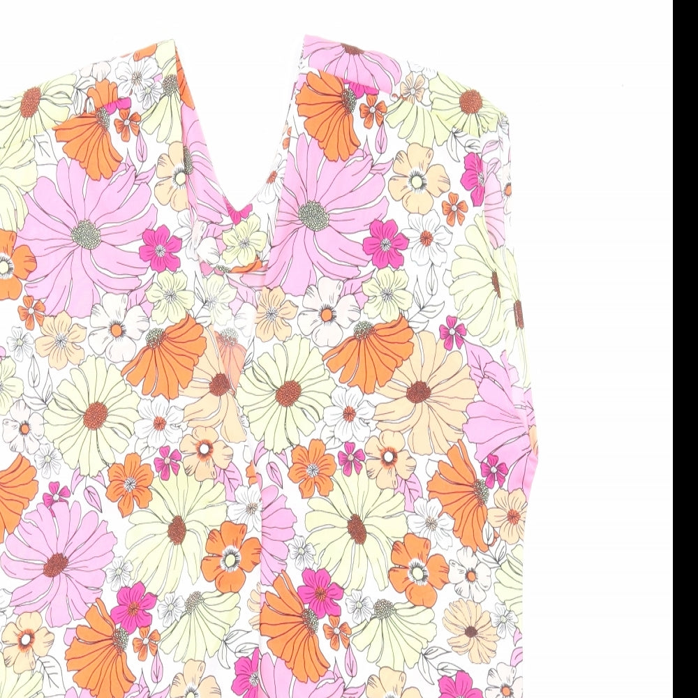 Womens UK Size 6 Marks and Spencer Multicoloured Basic Tank