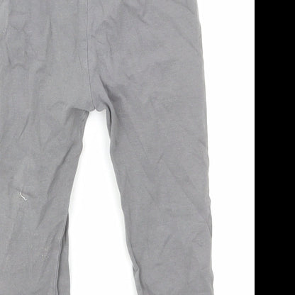 TU Girls Grey Cotton Jogger Trousers Size 12 Months Pullover - Leggings