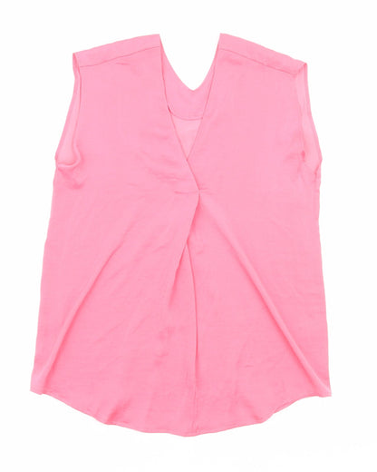 Womens UK Size 6 Marks and Spencer Pink Basic Tank
