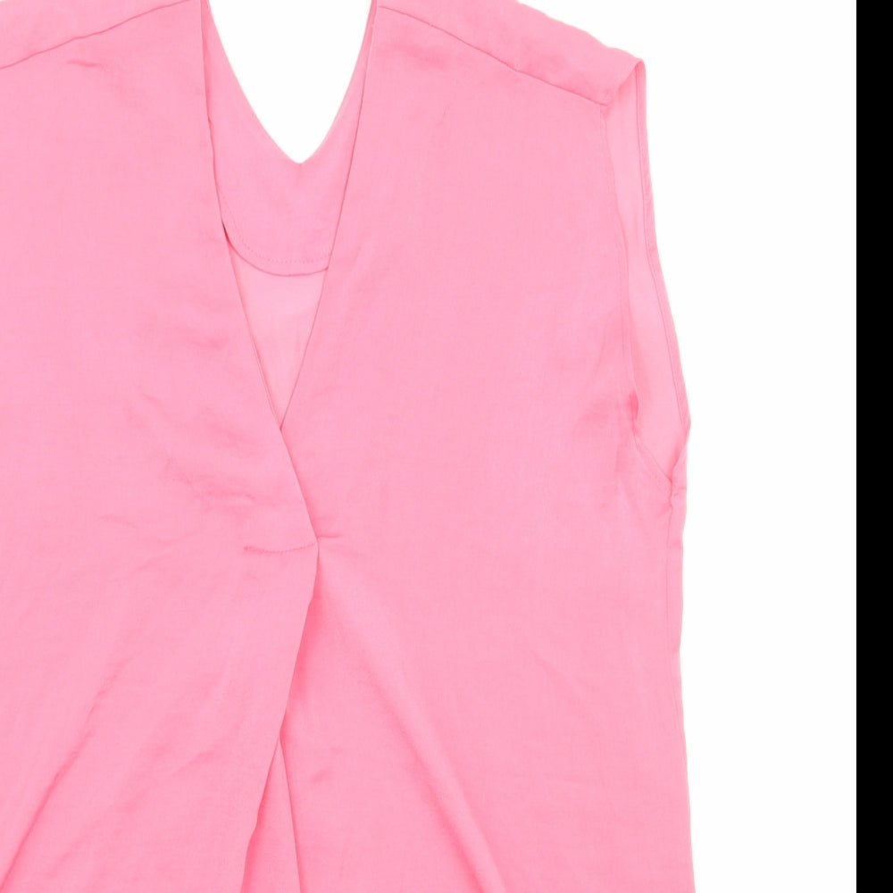 Womens UK Size 6 Marks and Spencer Pink Basic Tank