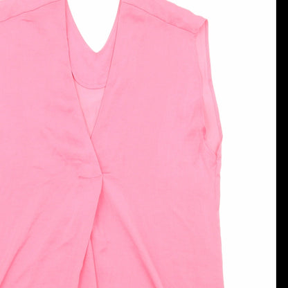 Womens UK Size 6 Marks and Spencer Pink Basic Tank