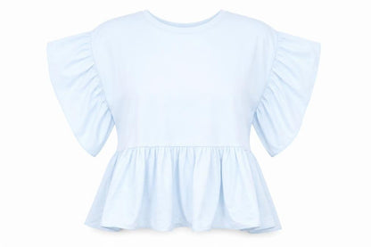 Womens UK Size S Primark Blue Basic T-Shirt
